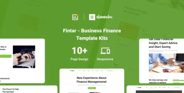 Fintar – Finance Management Elementor Template Kit